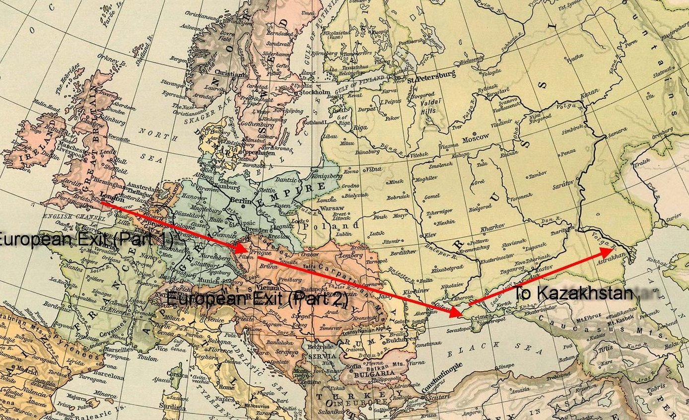 The European section of the Beijing Rally 2014 original plan