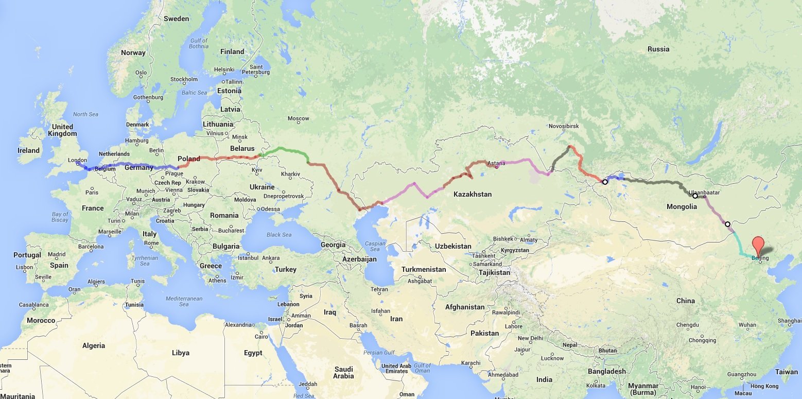 Beijing Rally 2014 updated route map from May 2014