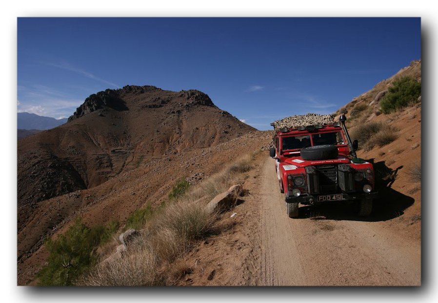 Red in Morocco during the Moroccan Rally 2012