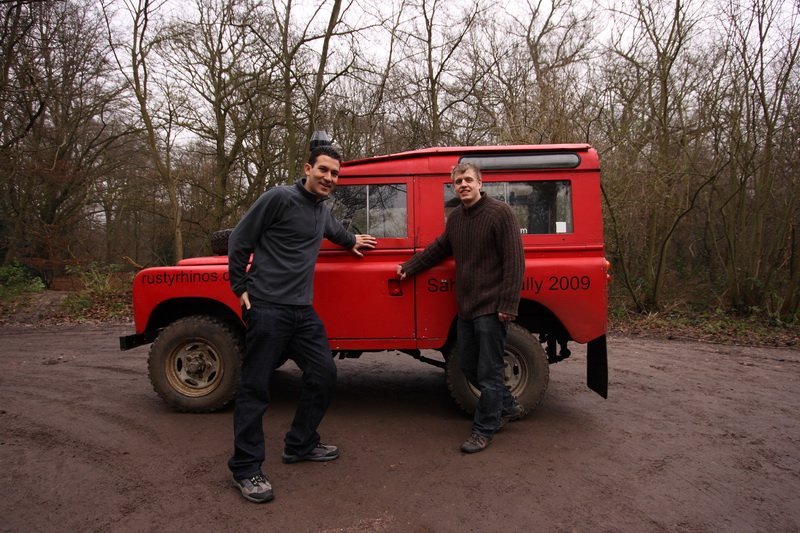 Team Rusty Rhinos with Red, the 1964 Land Rover